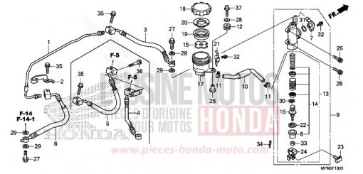 POMPA FRENO POSTERIORE CB1000RF di 2015